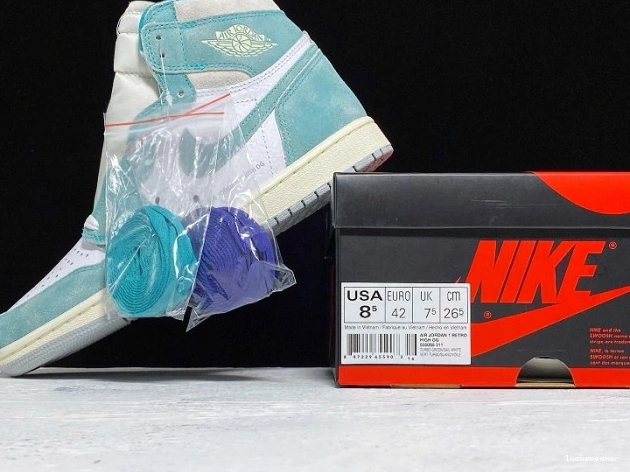 Reps LUCY Green OG 1 Air Jordan 555088-311 High Retro Turbo 0728